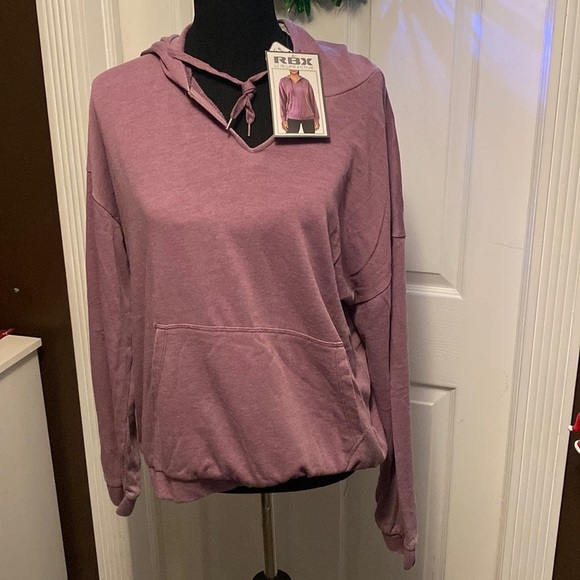 RBX Tops - RBX Women’s Hoodie Smoke Violet color sz L NWT